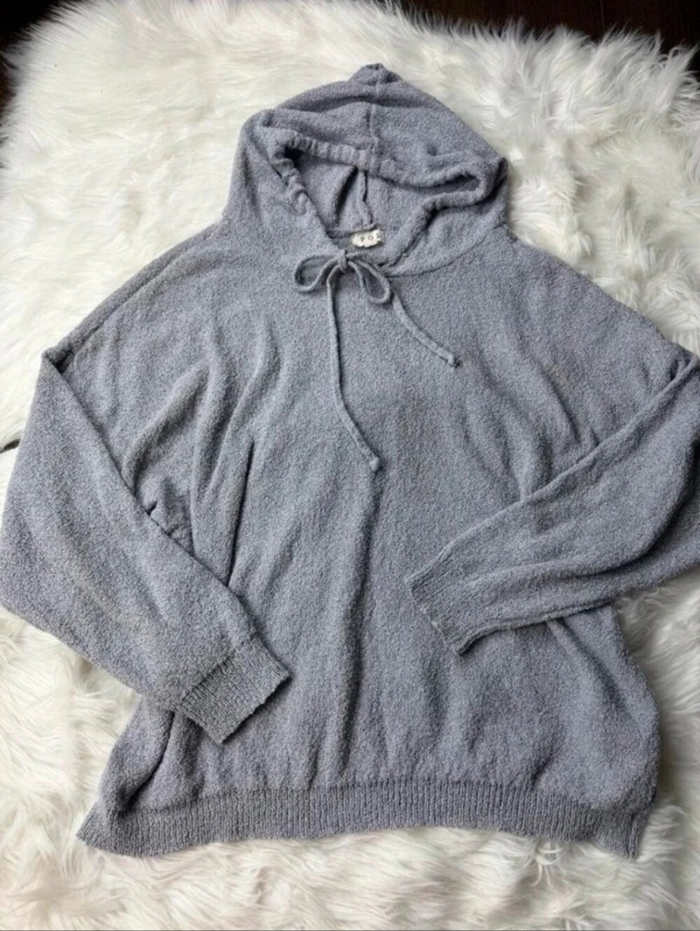 POL Gray Hooded Women's Sweater EUC